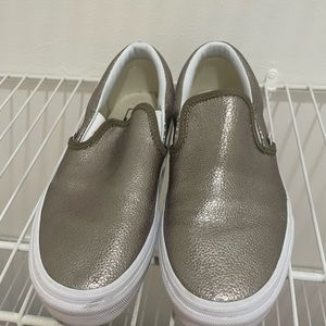Woman’s metallic vans